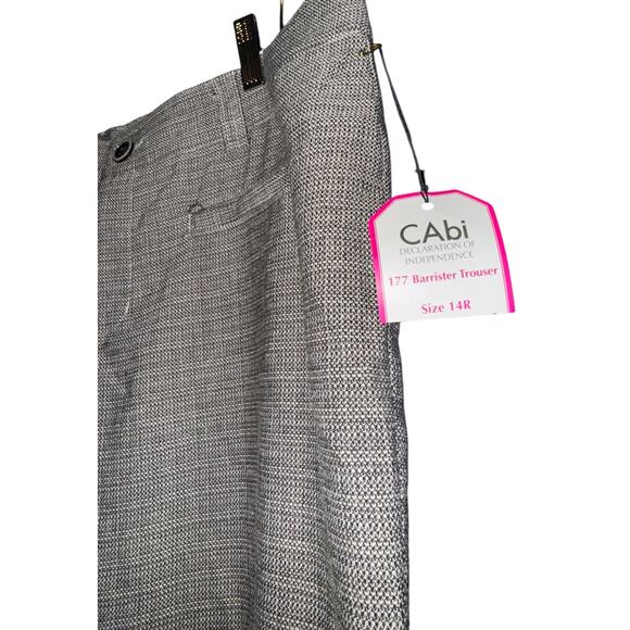NWT Cabi Barrister Brown Tweed Trousers Pants 14 Pocket Bootcut #177 Career Work - Picture 4 of 8
